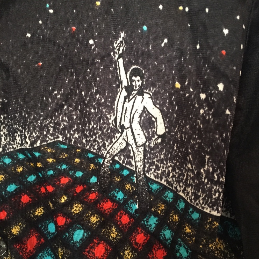 EUC 70s vintage Saturday Night Fever disco shirt